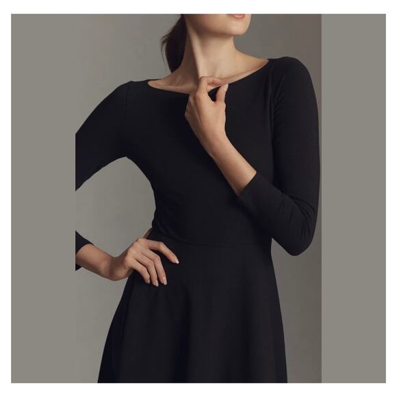 Reformation Wiley Long Sleeve Cotton
Jersey black Dress (New) - Picture 2 of 6